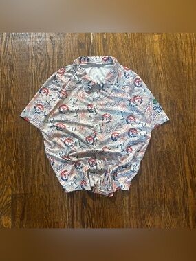 ⚾️ [SIZE M] Texas Rangers MLB Hawaiian Button-Down Shirt 🌺